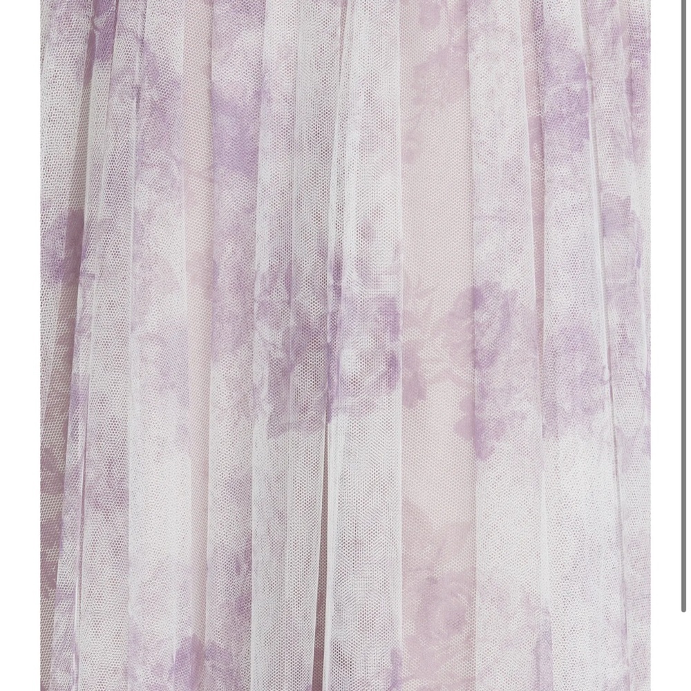 Marchesa Notte Bridesmaid***One-Shoulder Lavender Floral Gown***US 6 $325 - Picture 12 of 15